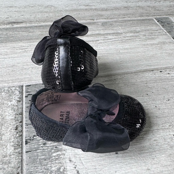 Stuart Weitzman "Baby Bling" Sequin Crib Shoe - size 1 - Picture 4 of 6